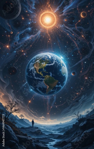 One World One View Earth’s Harmony Seen Beyond the Atmosphere