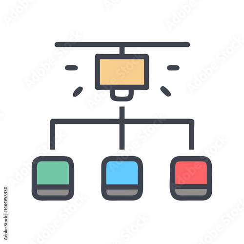 Modern Light Fixtures Icon for Interior Design