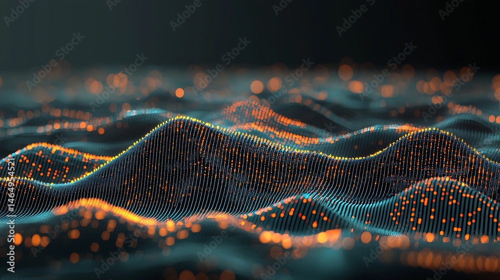 Blue backdrop enhanced with radiant neon streaks and high-tech visual layers that evoke a cyber environment