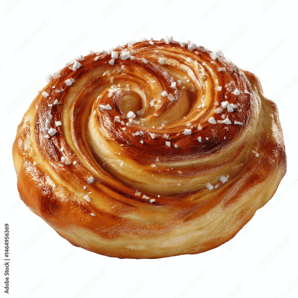 Fototapeta premium Sweet Pastry Swirl A Delicious Baked Treat