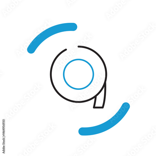 Adhesive tape roll icon. Vector