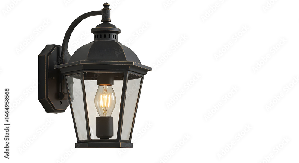 Fototapeta premium Classic outdoor wall lamp