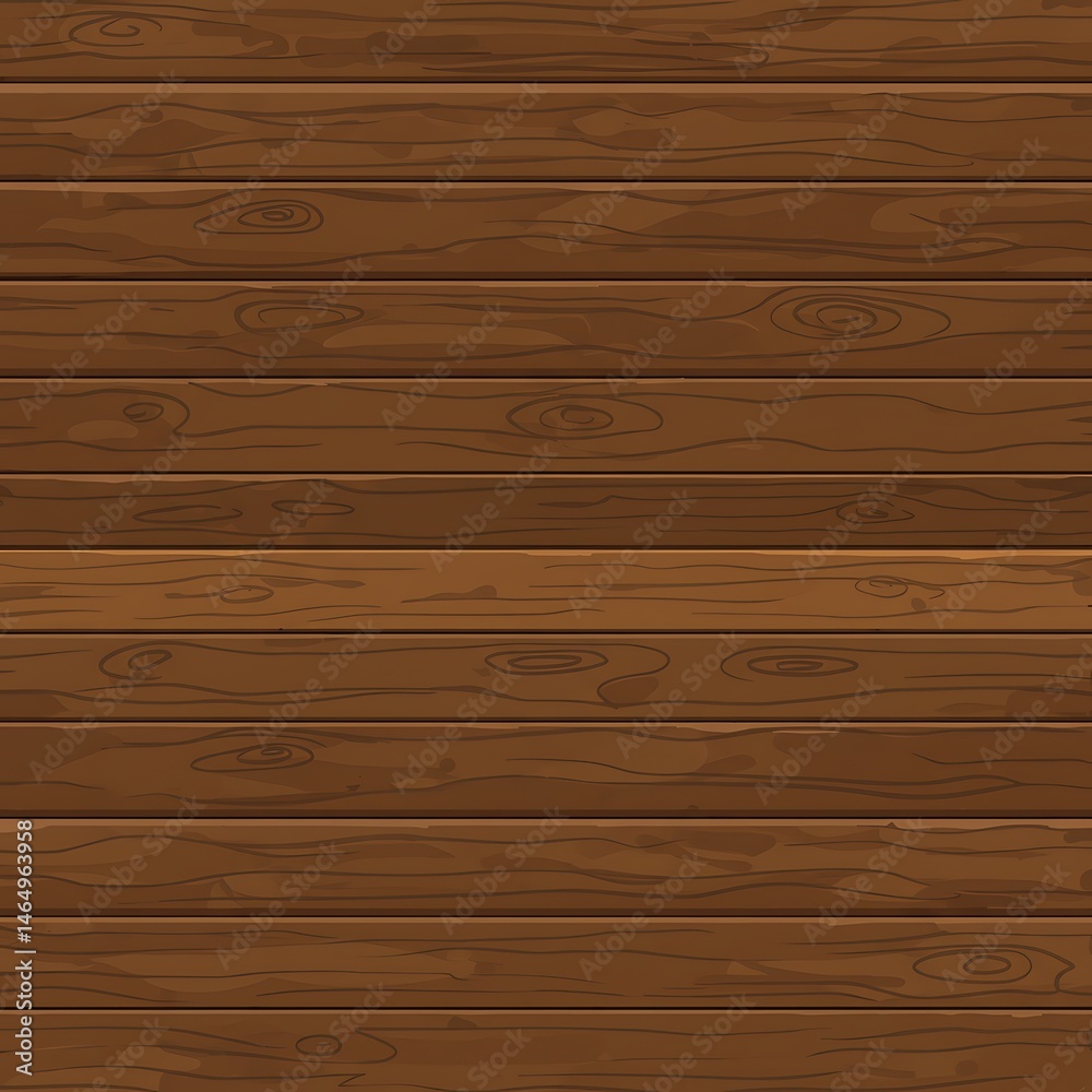 Fototapeta premium Dark Brown Horizontal Wood Planks Texture
