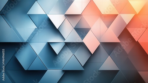 Abstract geometric pattern of triangles (46)