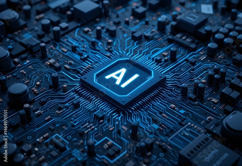 Artificial Intelligence Chip and Circuit Board – Advanced AI Processor Technology and Neural Network Integration for High-Performance Computing