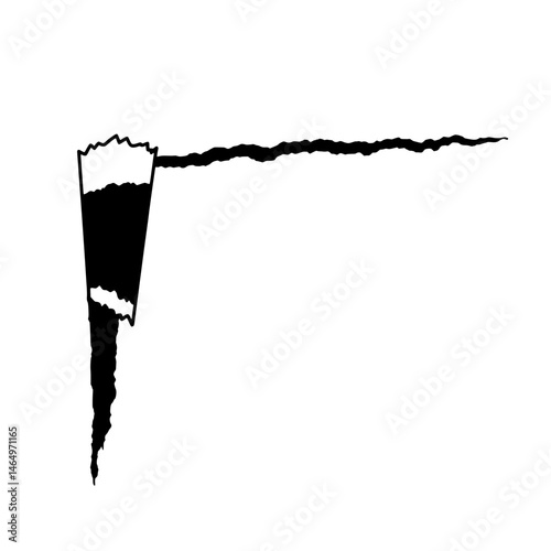 The Black and White Art of Beer: An artistic, minimalist black and white illustration of a glass of beer. Emphasizing the purity and simplicity of the imagery.