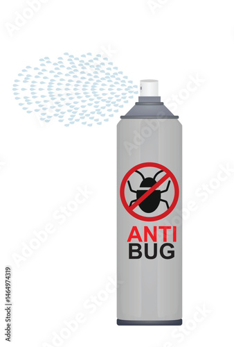 Anti bug spraying icon. vector