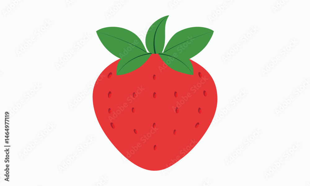 Obraz premium Vibrant Red Strawberry Logo Design 