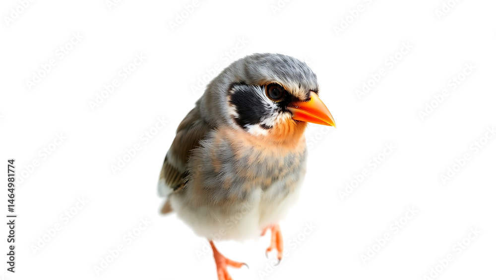 Fototapeta premium 3d Vibrant Close-Up of a Colorful Songbird – High Quality Photorealistic Image Featuring Intricate Feather Texture, Smooth Blended Lighting, and Detailed Color Palette in Stunning Natural Clarity
