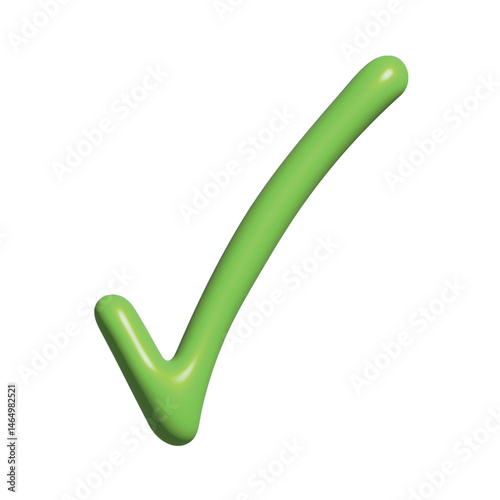 3d check mark clipart Single element for design