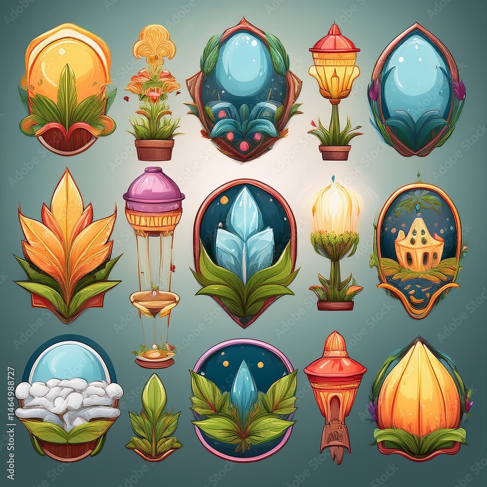 set of vector icons