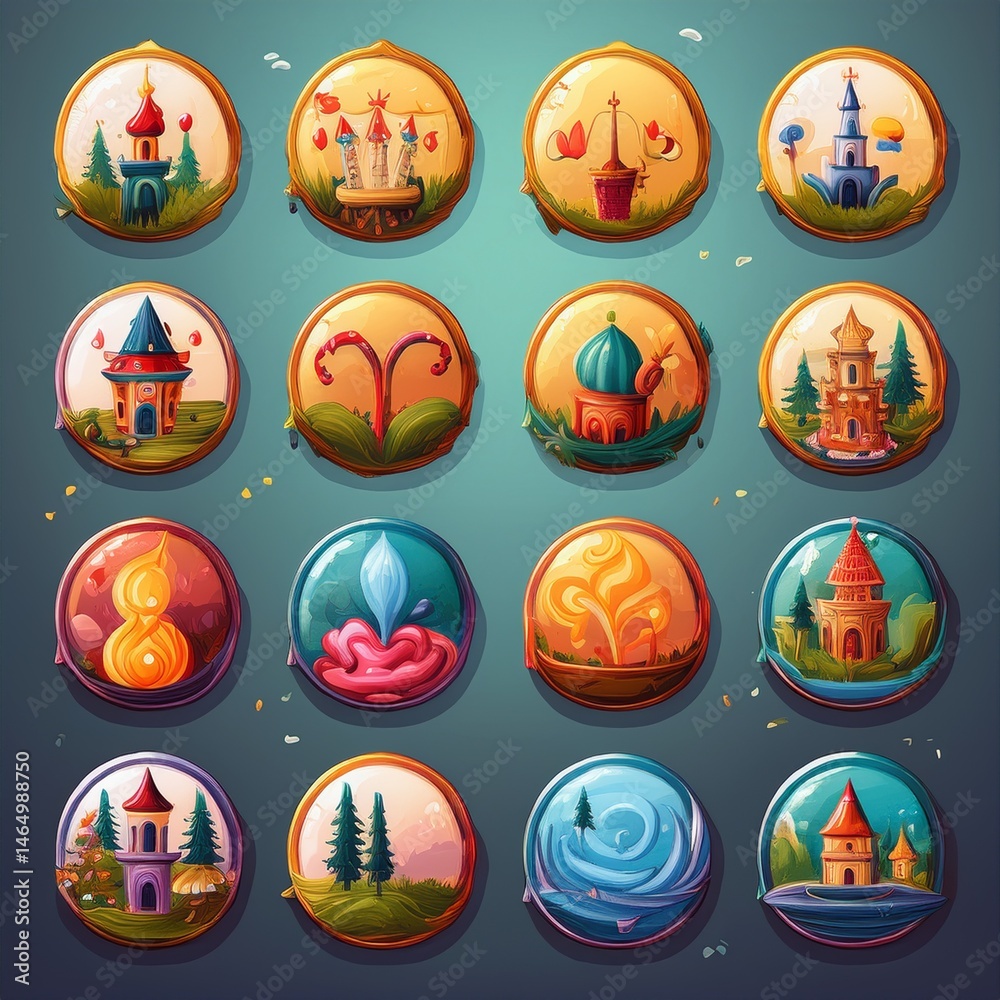 set of vector icons