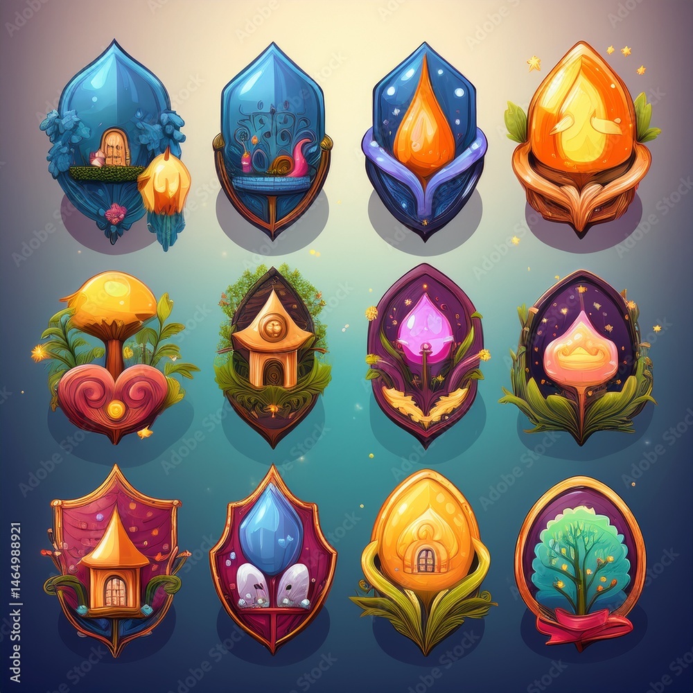 set of vector icons