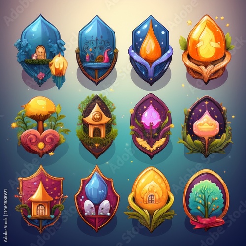 Obraz na płótnie set of vector icons w salonie