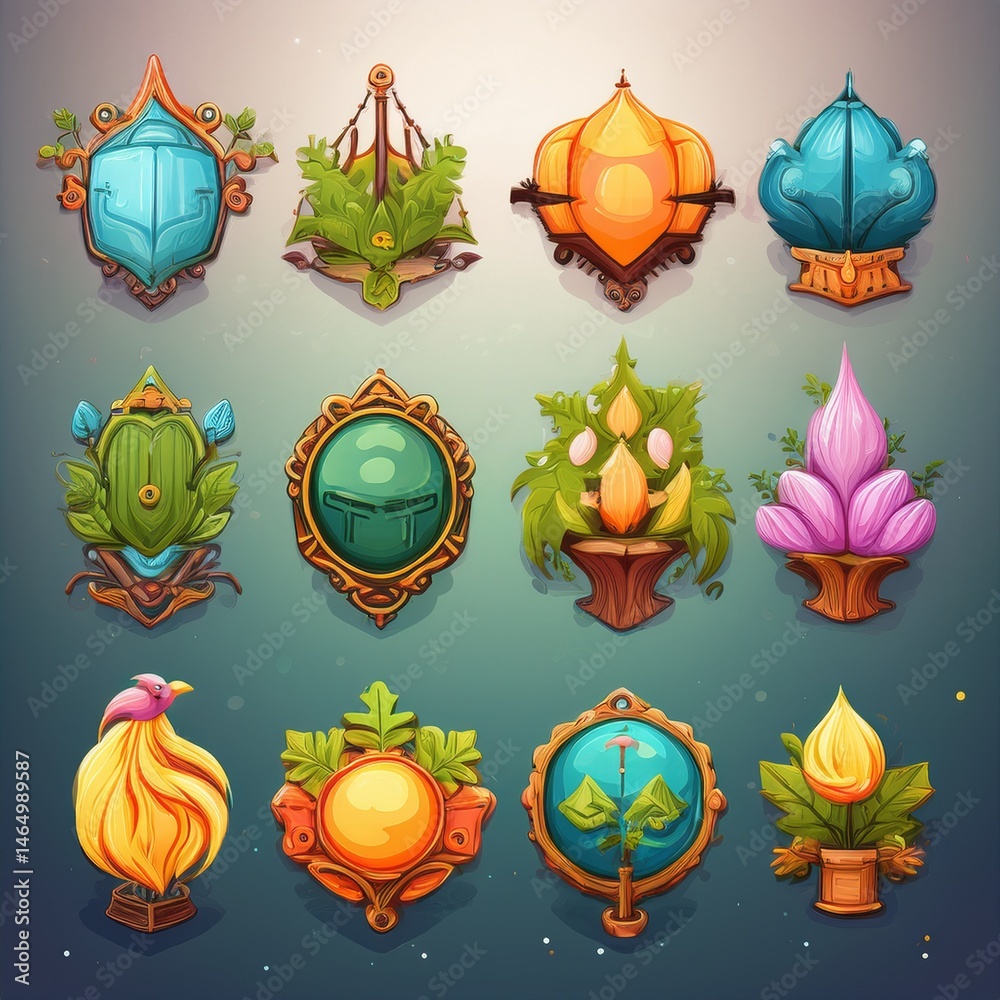 set of icons