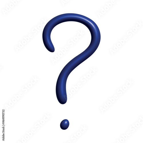 3d question mark clipart Single element for design