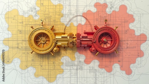 Mechanical linkage schematic diagram