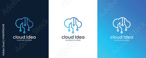 Cloud creative vector logo design