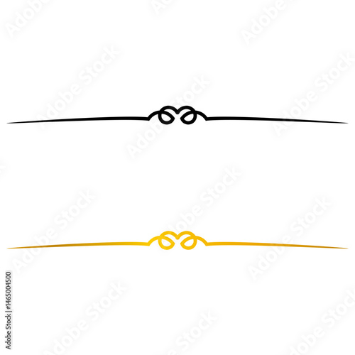 Black and gold aesthetic ornamental lines