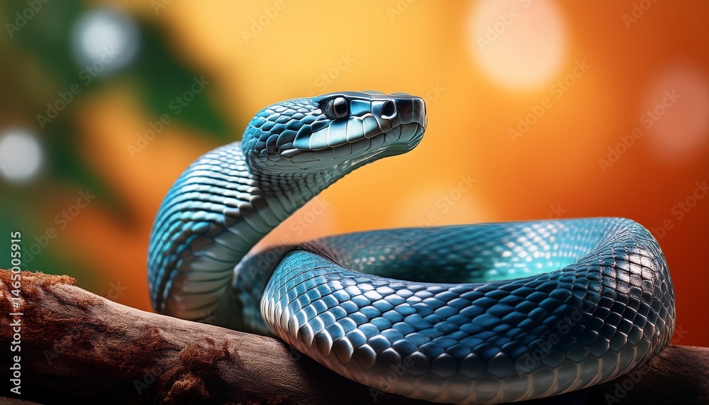 Fototapeta premium snake in the garden