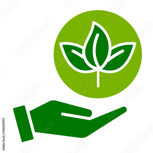 Leaf  Icon Element For Design	