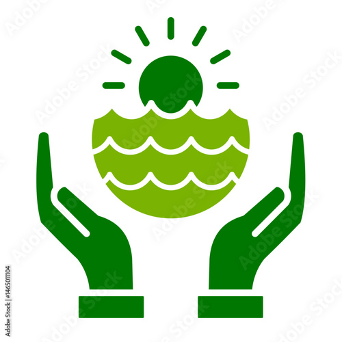 Ocean  Icon Element For Design	