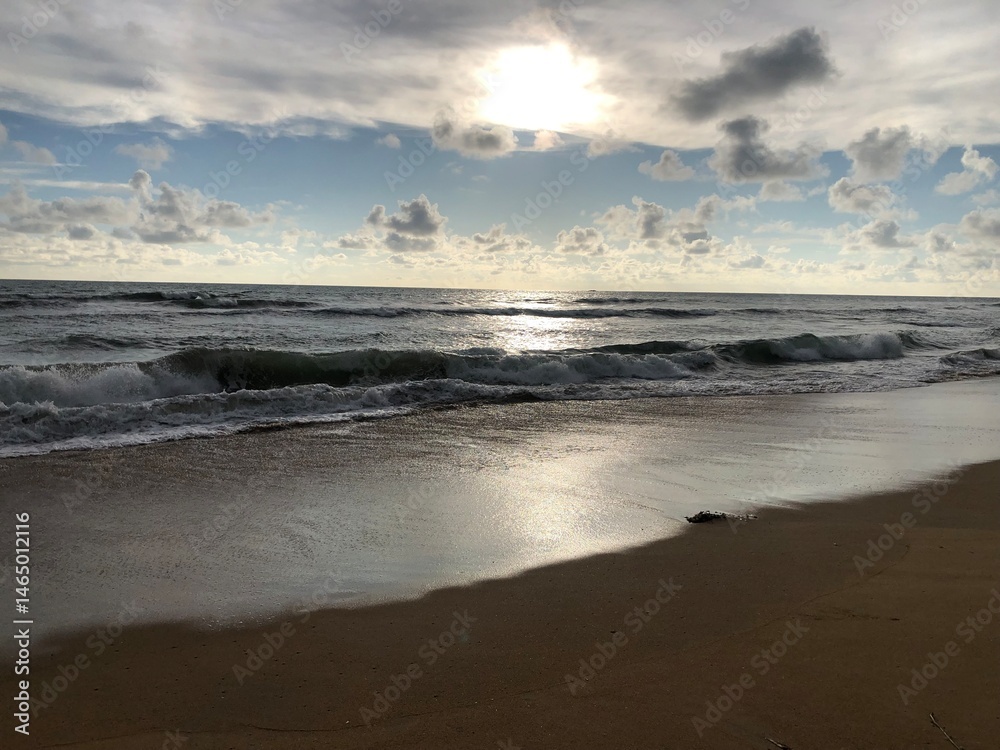 Fototapeta premium beach at sunset