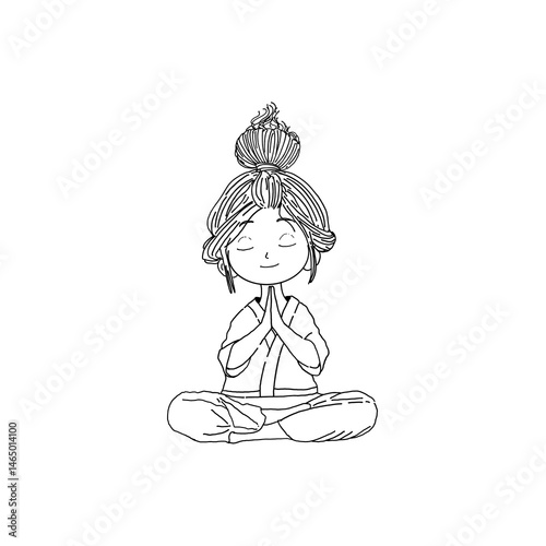 minimal-yoga-morning-pose-outline-simple-illustration