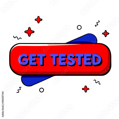 vector illustration Get tested 