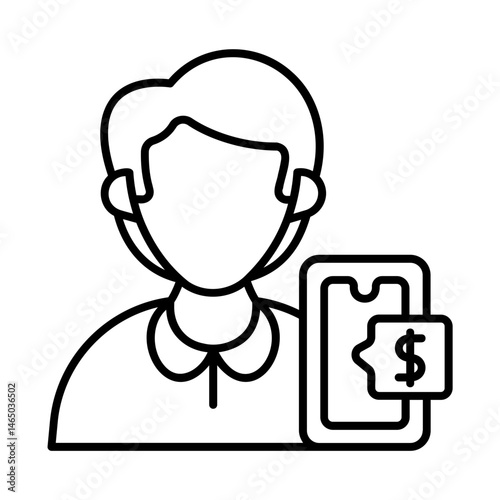 Digital Earning Icon