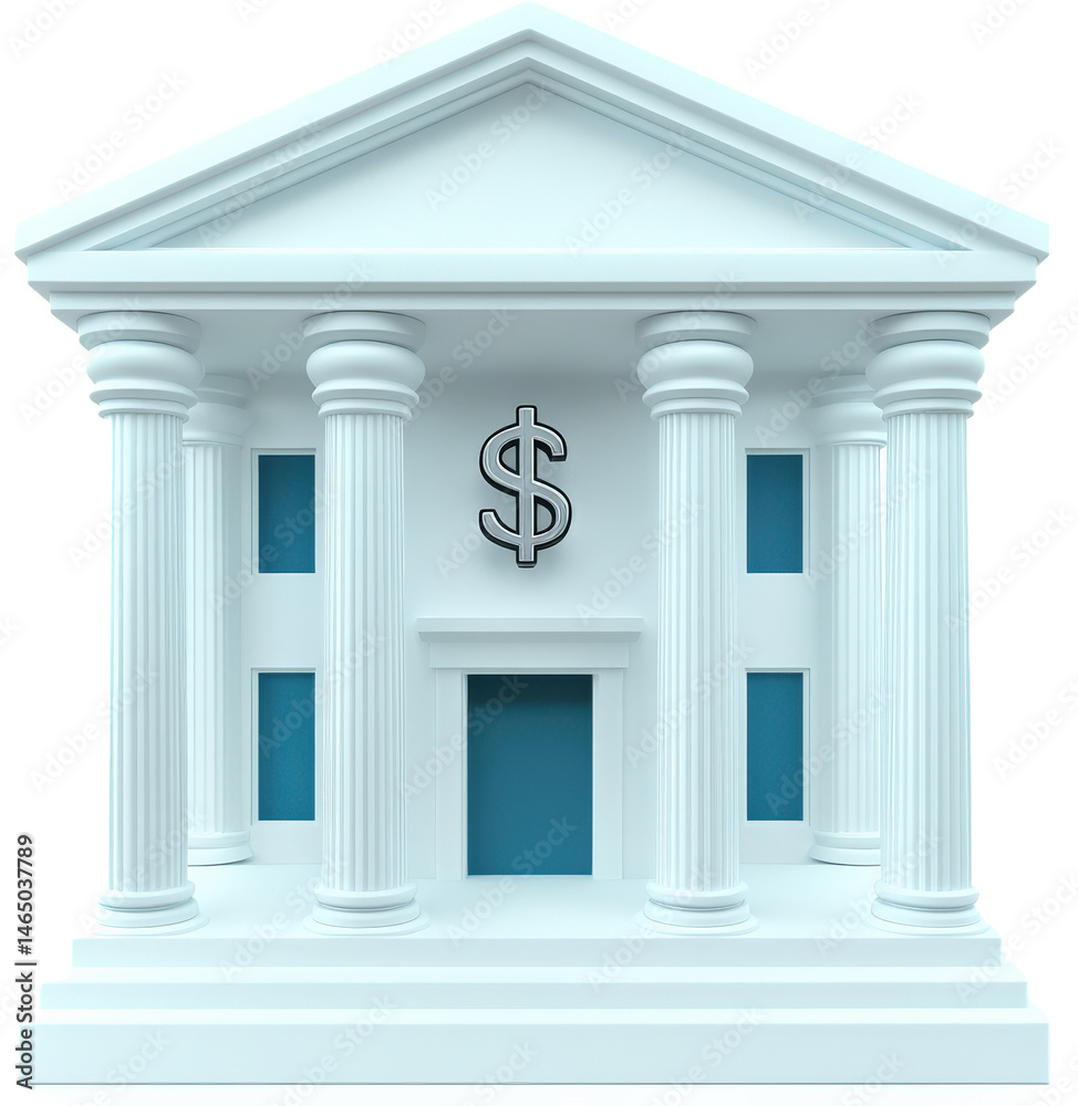 Obraz premium Modern Financial Institution Building