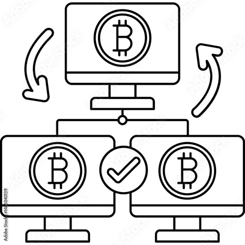 Networked Crypto System Icon