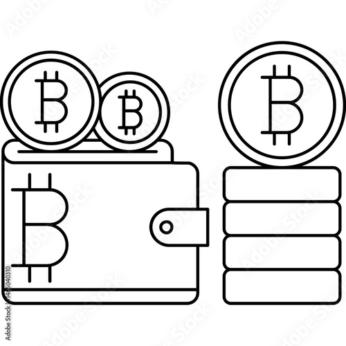 Bitcoin Digital Wallet Icon � Secure Storage for Bitcoin and Digital Assets