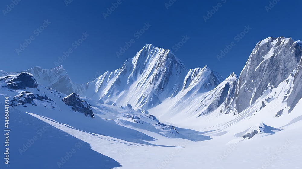 Obraz premium snow covered mountains in winter