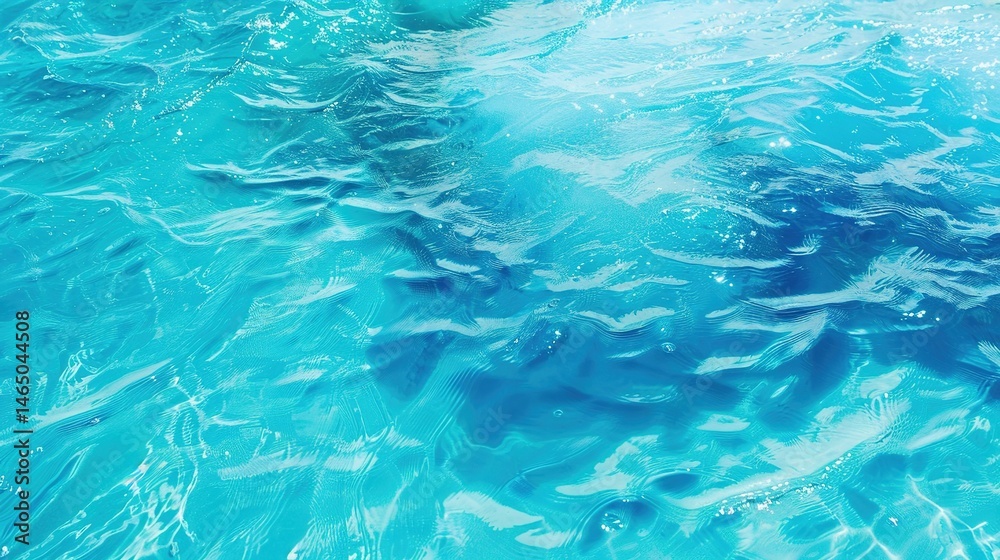 Fototapeta premium Turquoise Blue Tropical Backgrounds: Infuse Your Creations with Exotic Allure. These vibrant, refreshing backdrops capture the essence of tropical paradises, perfect for websites, ads, and digital art