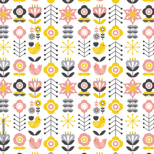 Fotografía Scandinavian pattern vector design illustration