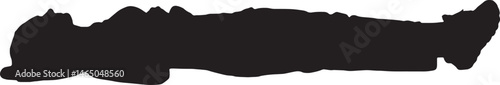  vector silhouette of woman lying on the floor looking up
