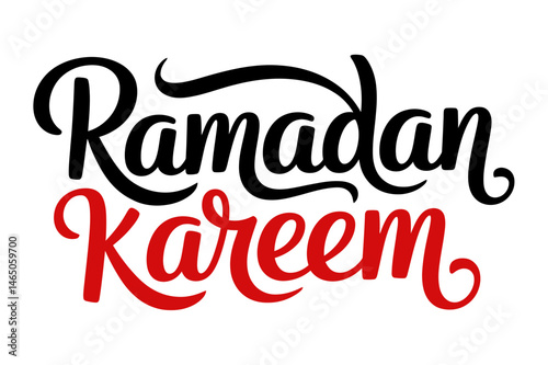 Ramadan kareem islamic calligraphy greeting vector