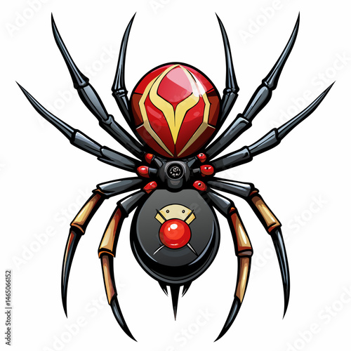 spider on a white background