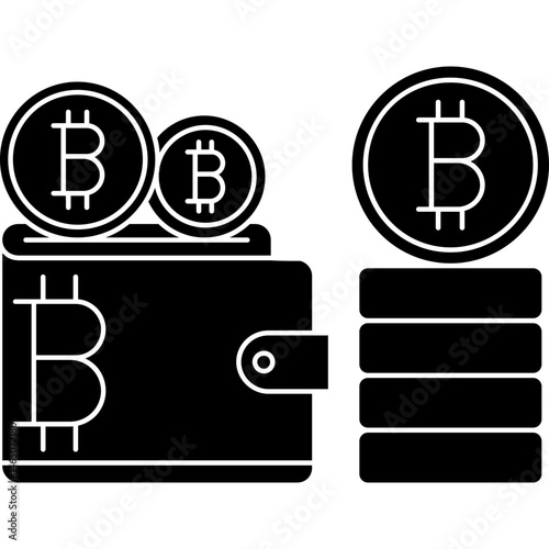Bitcoin Digital Wallet Icon � Secure Storage for Bitcoin and Digital Assets