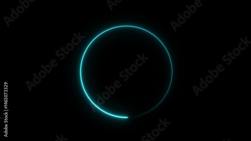 Loading Circle, Video. icons on slow internet and load gradient round eclipse.Loading,target, intro, alpha. Glowing flow circle background.
