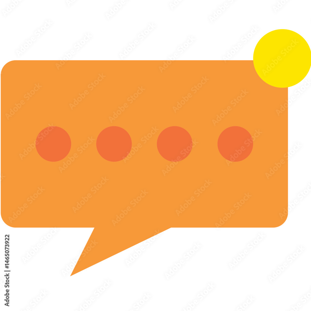 Fototapeta premium chat notification vector icon