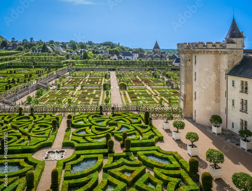 Château et jardin de Villandry sur la Loire