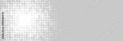 Set of halftone dots gradient pattern texture isolated on white background. Straight dotted spots using halftone circle dot raster texture. Vector blot half tone collection.