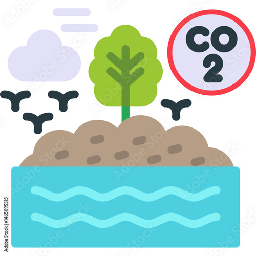 Ocean Acidification Icon