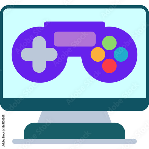 Gaming Monitor Icon