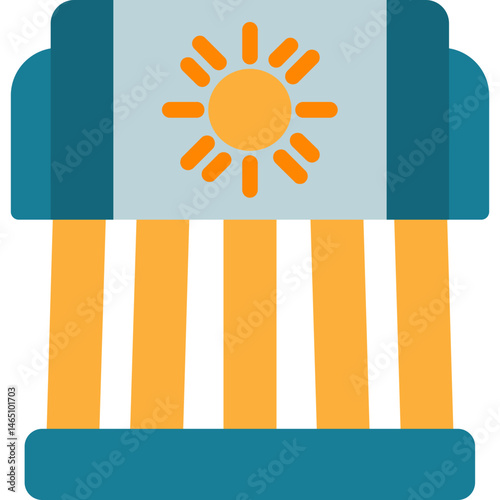 Solar Thermal Collector Icon