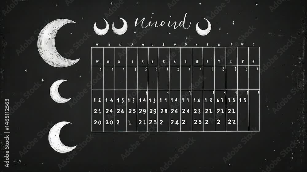Simple lunar calendar