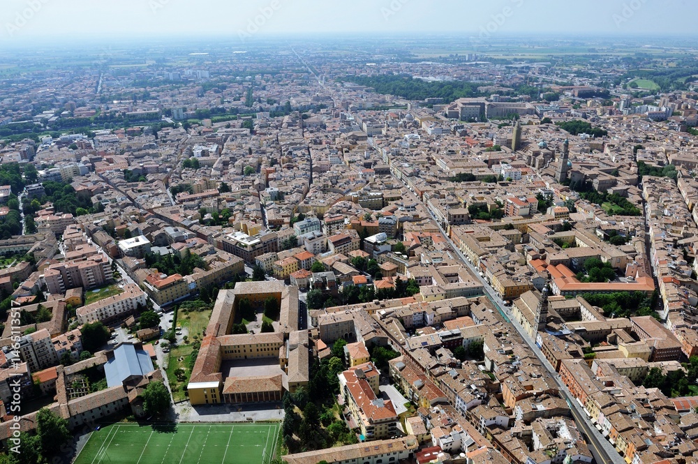 Obraz premium Aerial view of Parma, Emilia Romagna, Italy