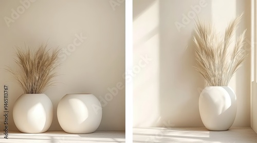 A chic modern editorial layout featuring a curated selection of lifestyle products displayed against a minimalistic background, integrating both stylish text and high-quality images that reflect a